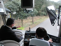 運転士職 - バス運転体験の様子