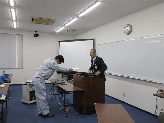 第１３回 中津川 第一線管理・監督士養成講座（基礎） 第2講 閉会式を開催